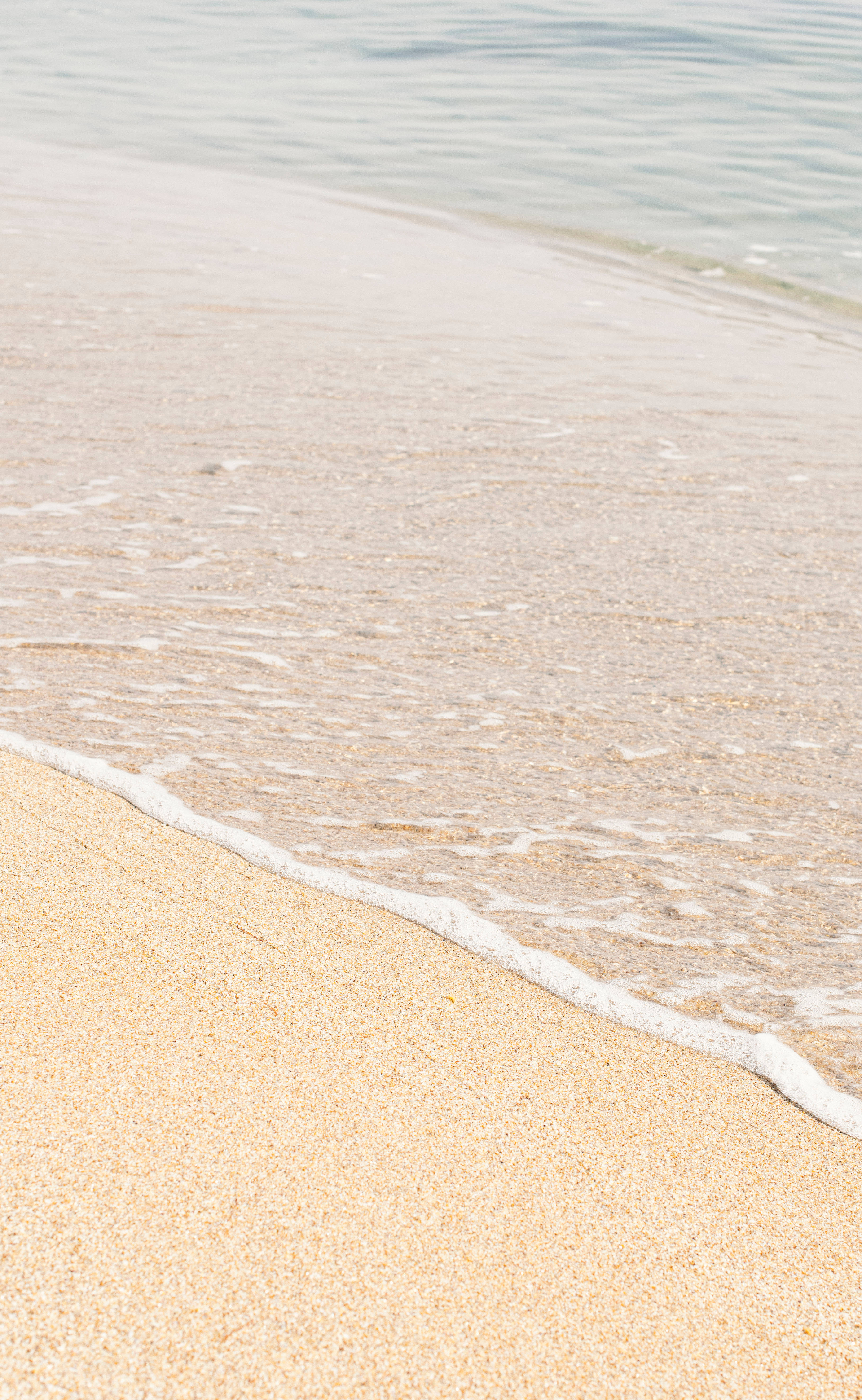 Beige Sand Op Seestrand Muurpapier