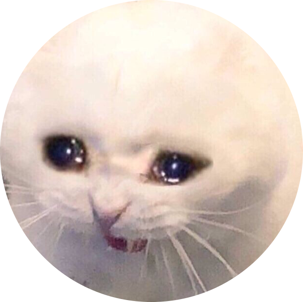 Bekommerde Kat Meme Sirkel Muurpapier