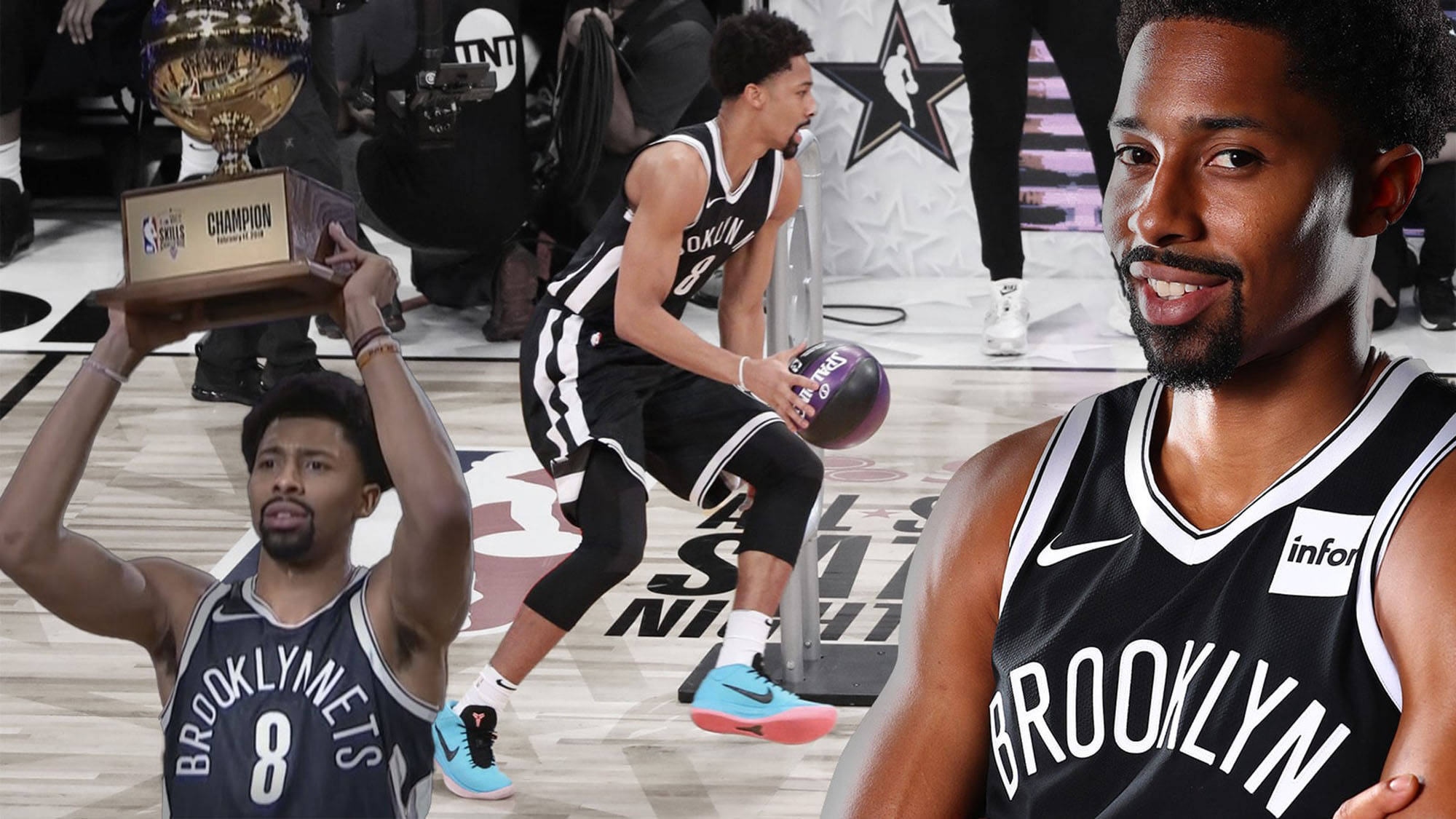 Bekwame Spencer Dinwiddie Muurpapier