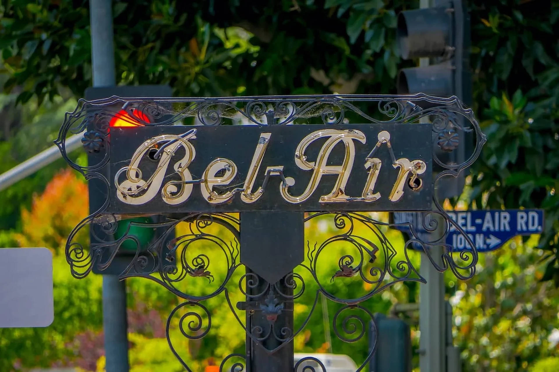 Bel-Air Sonsondergang Boulevard Muurpapier
