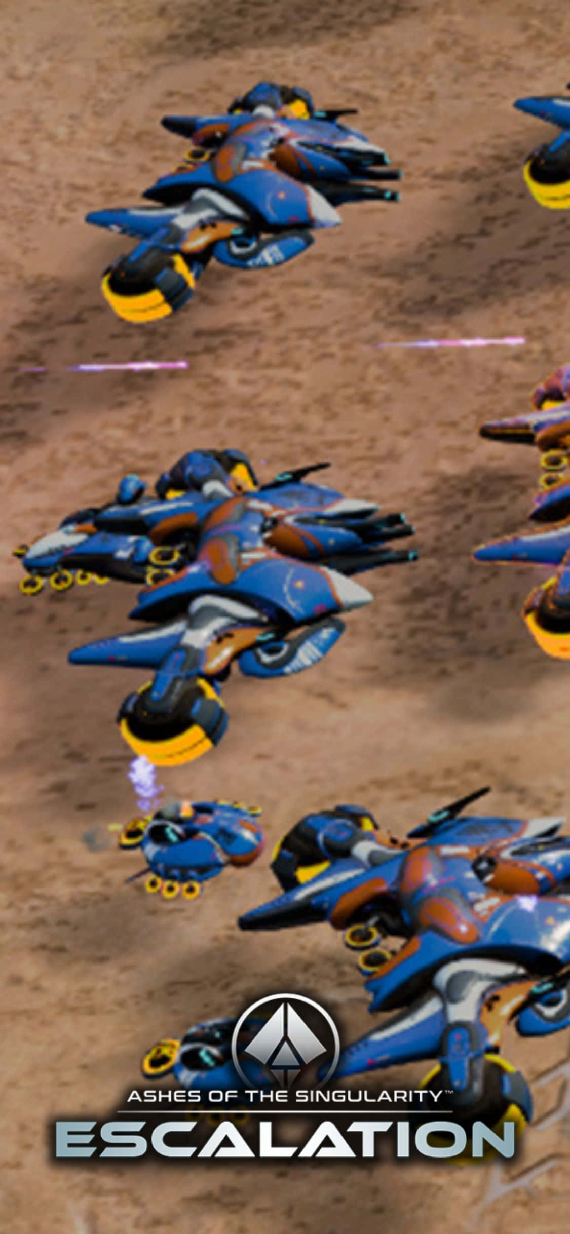 Beleef Ashes Of The Singularity Escalation op die iPhone X Muurpapier