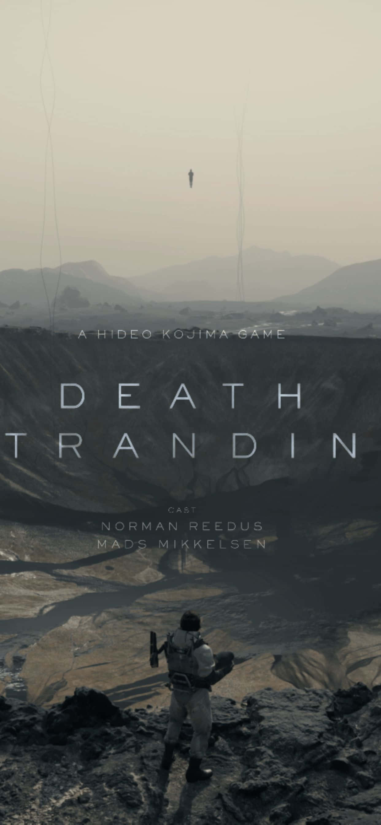 Beleef die 8-uur lange filmiese epos van 'Death Stranding' op 'n iPhone Xs Max Muurpapier