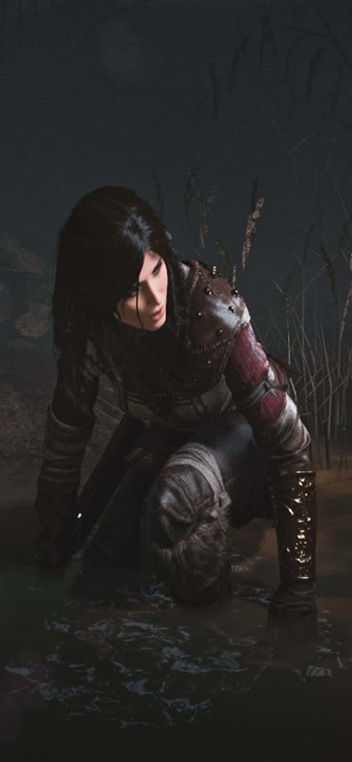 Beleef die avontuur van Shadow Of The Tomb Raider op die iPhone X Muurpapier