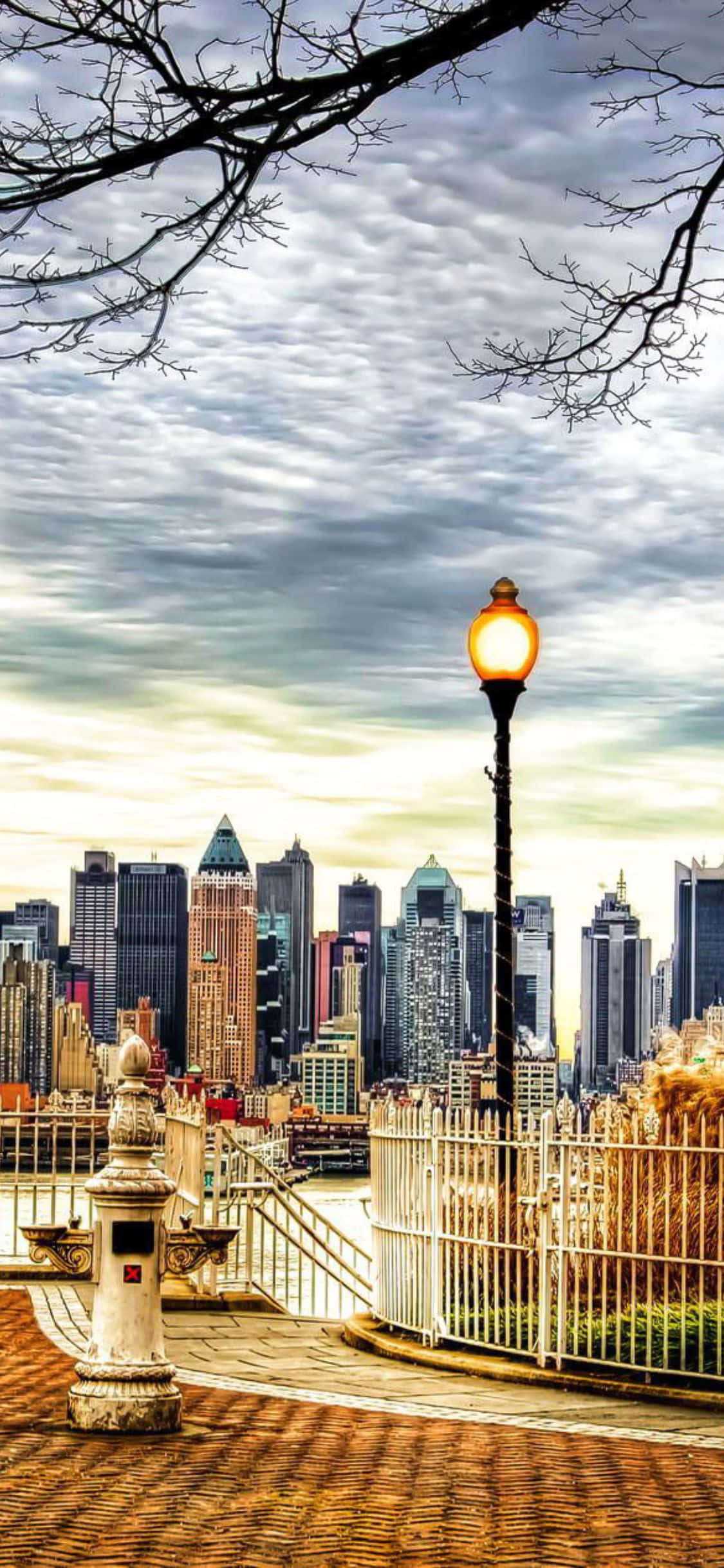 Ervaar die Bekoring van NYC met iPhone Xs Muurpapier