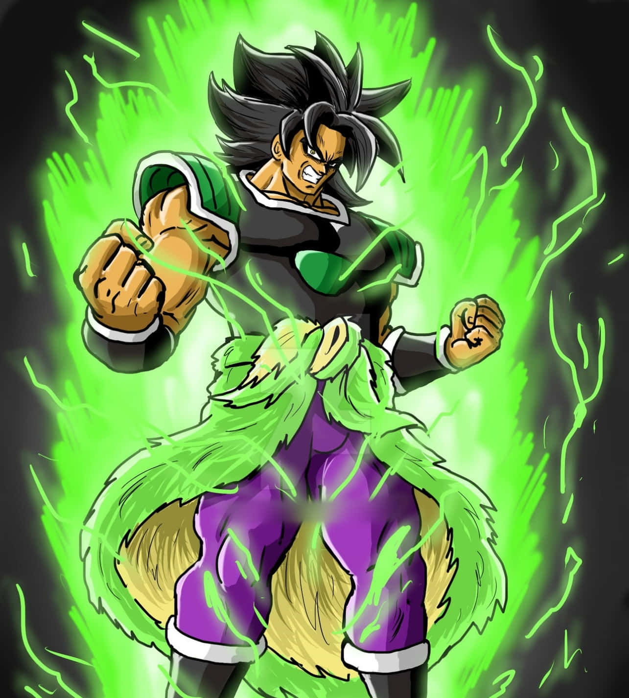 Beleef die Epiese Stryd van Dragon Ball Super Broly Muurpapier