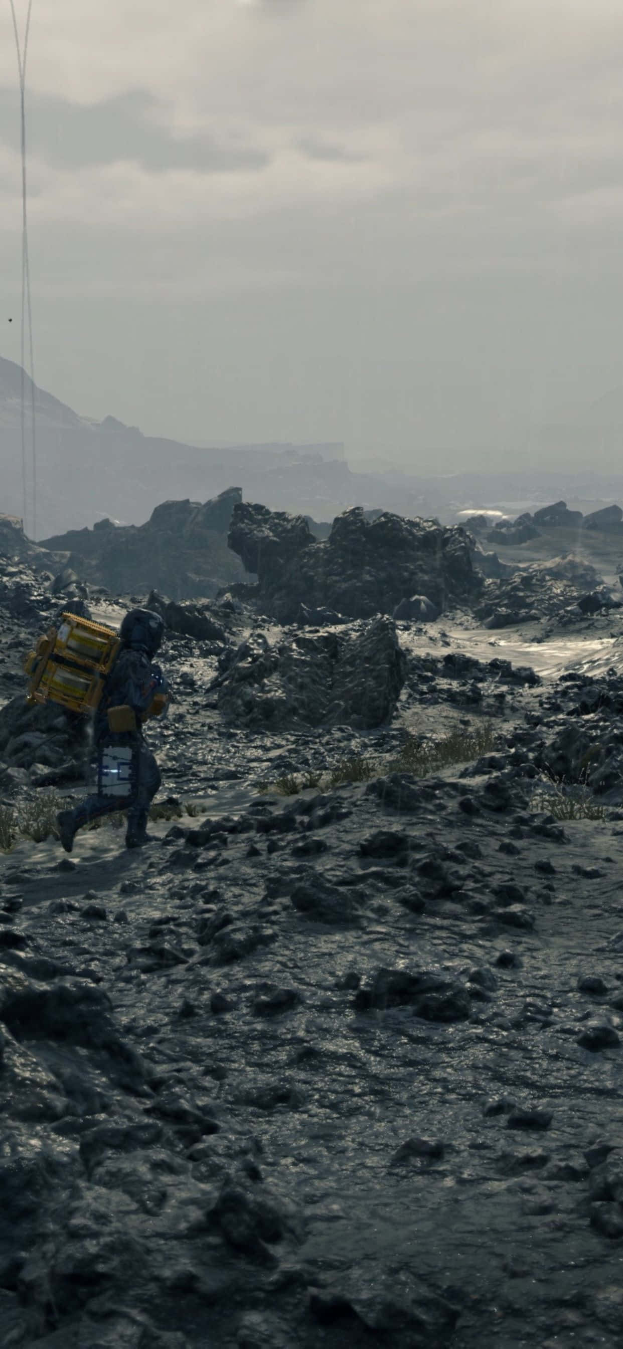 Beleef die intensiteit van Death Stranding op die iPhone Xs Max Muurpapier