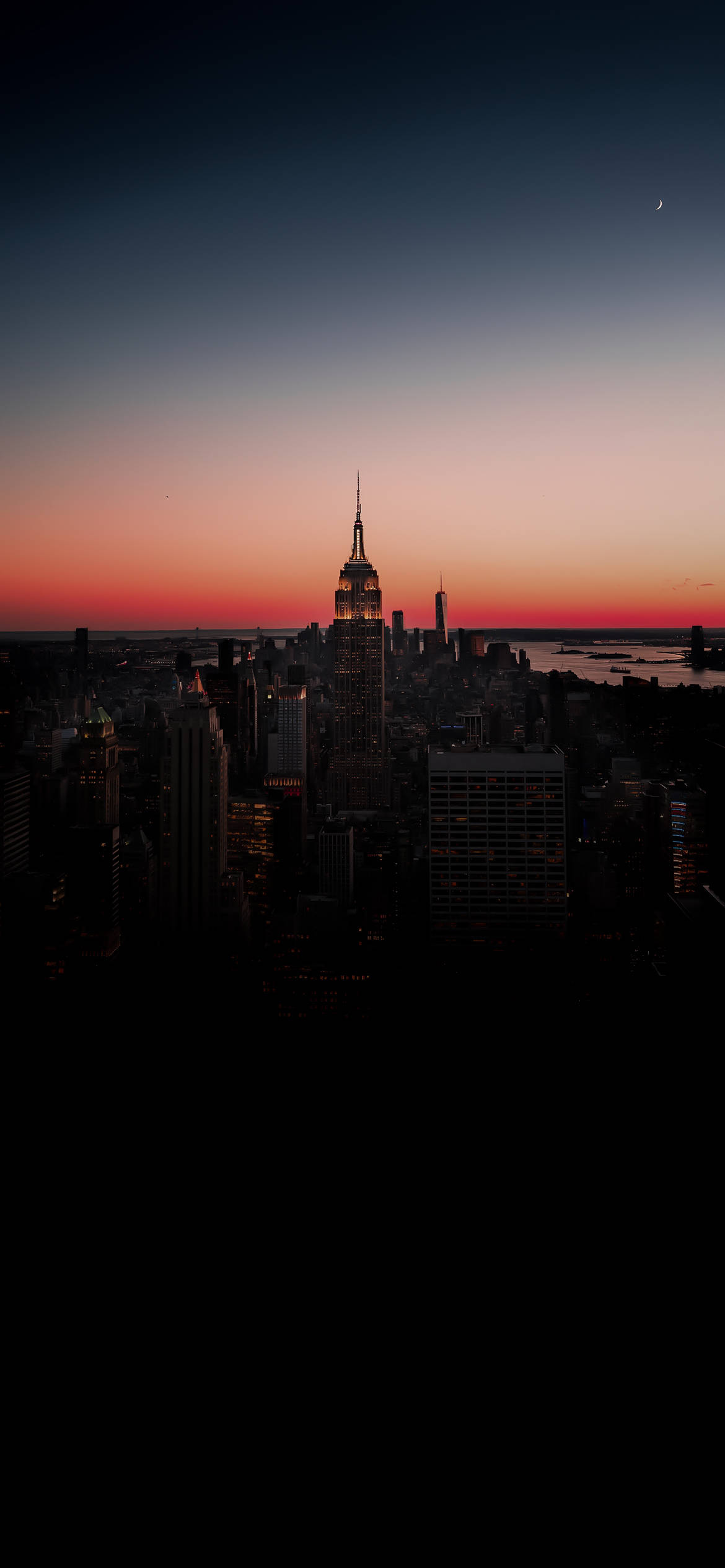 Beleef die magie van The Big Apple met hierdie asemrowende New York-stadsbeeld Muurpapier