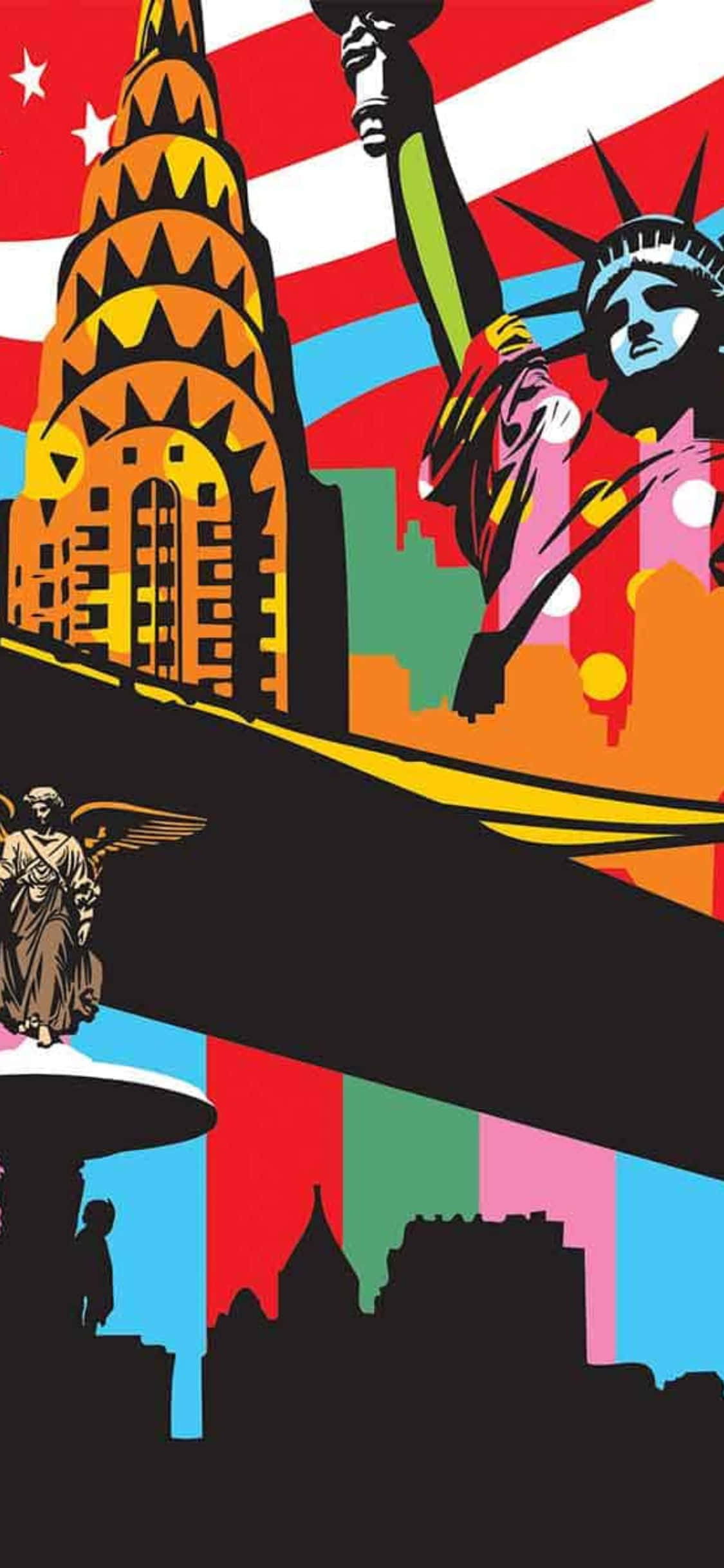 Beleef die New York-lewe met die iPhone Xs Muurpapier