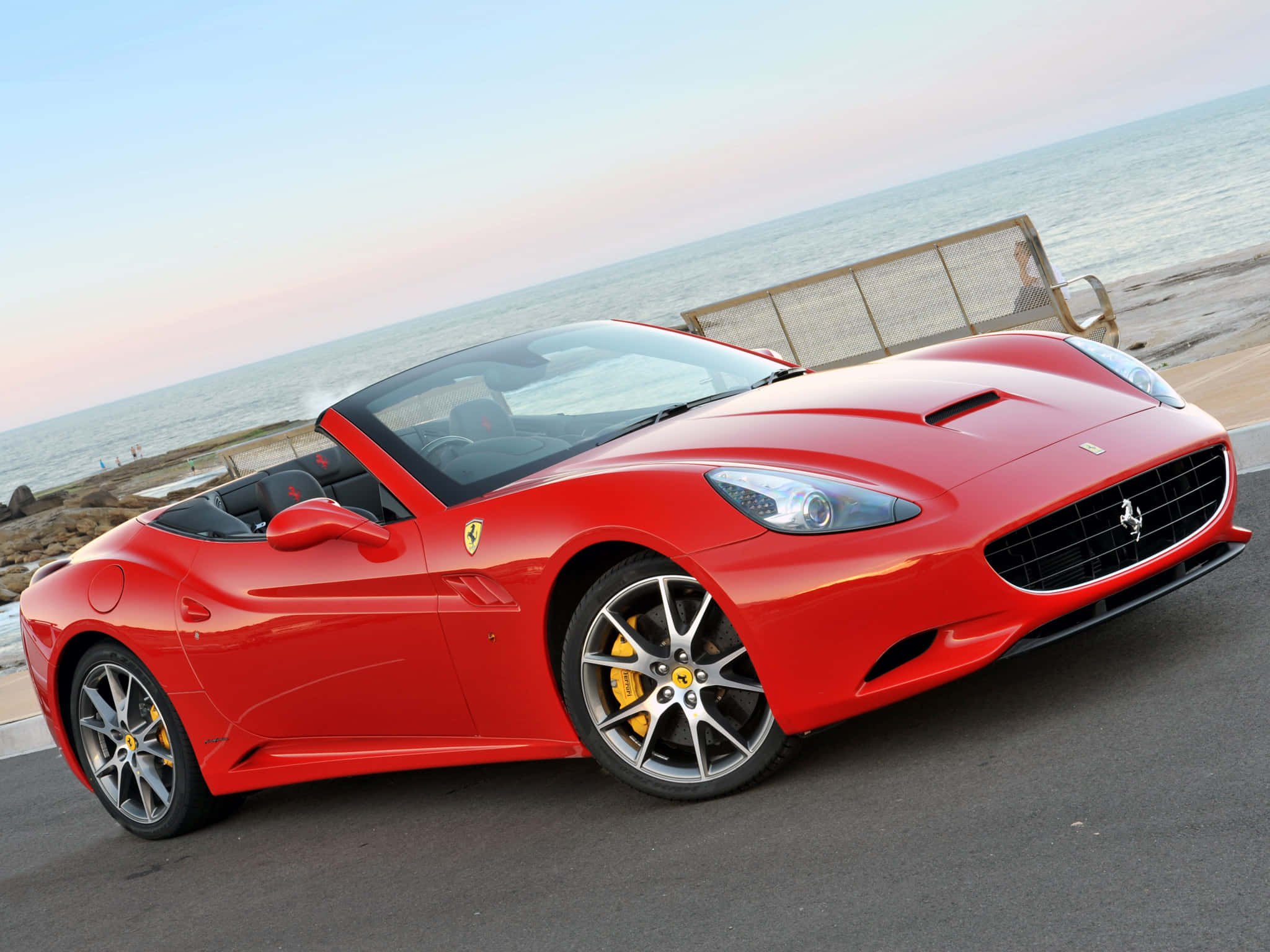 Beleef die Ongeëwenaarde Krag van 'n Ferrari Muurpapier