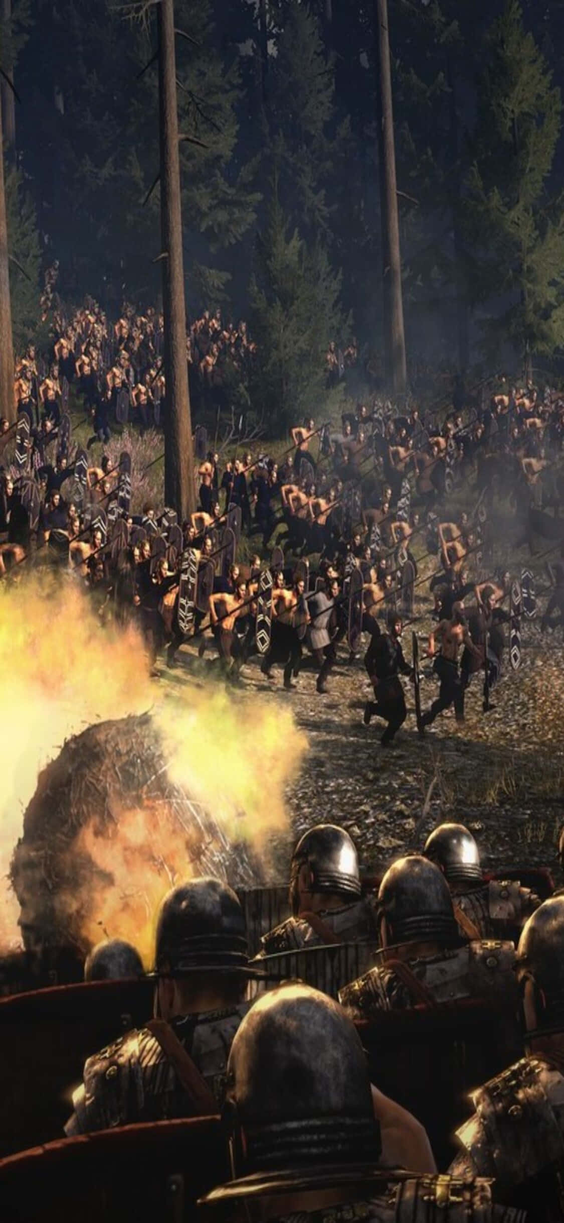 Beleef die opwinding van Total War: Rome II op jou iPhone XS Muurpapier