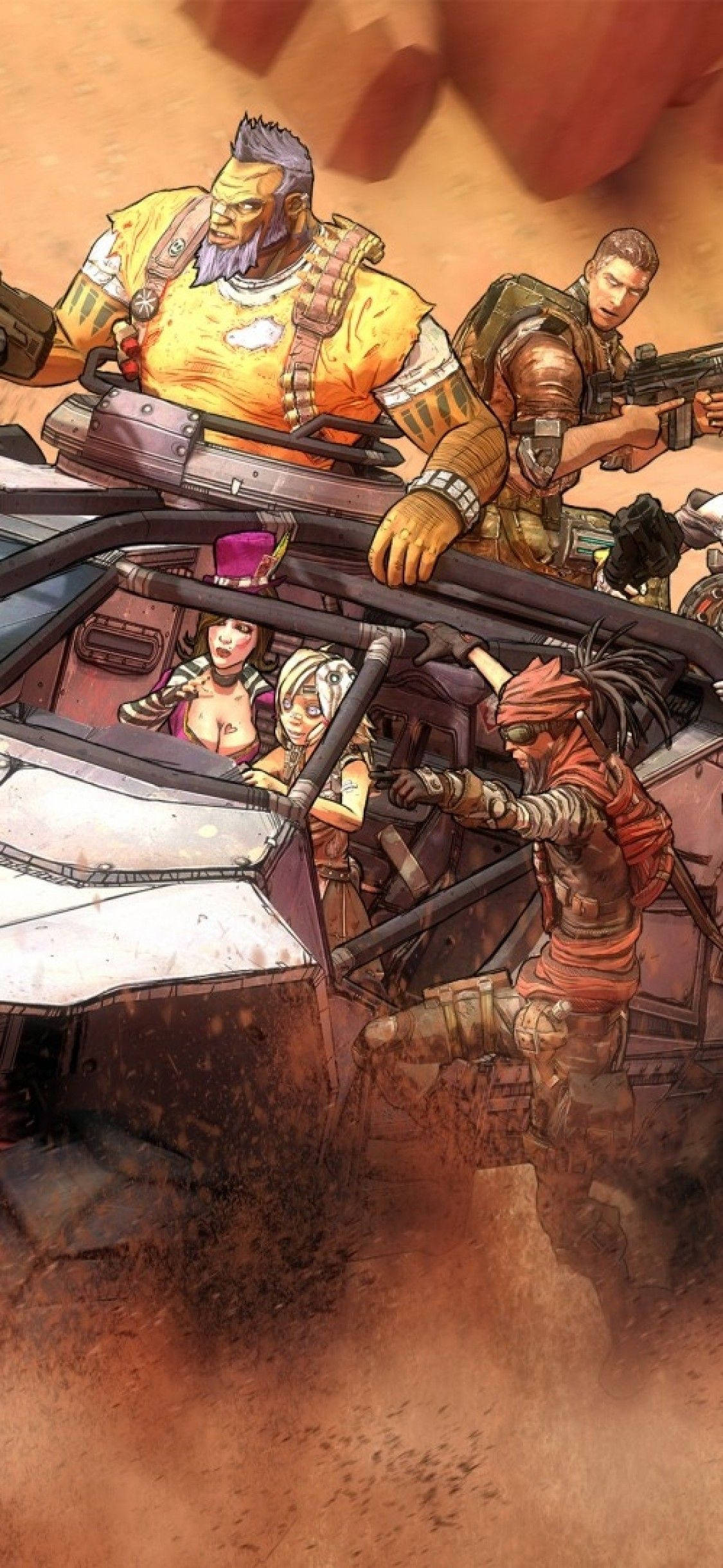 Beleef die opwinding van 'n intergalaktiese avontuur met Borderlands op jou iPhone. Muurpapier