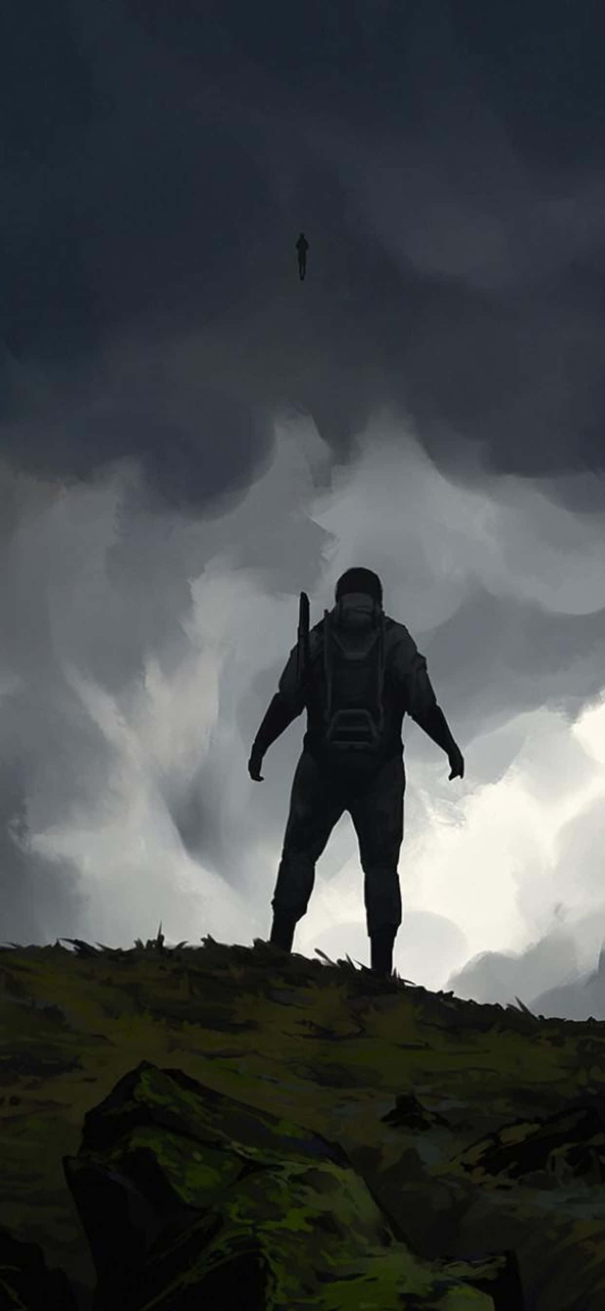Beleef die Speler se Beperkte Uitgawe - Death Stranding iPhone Xs Max! Muurpapier