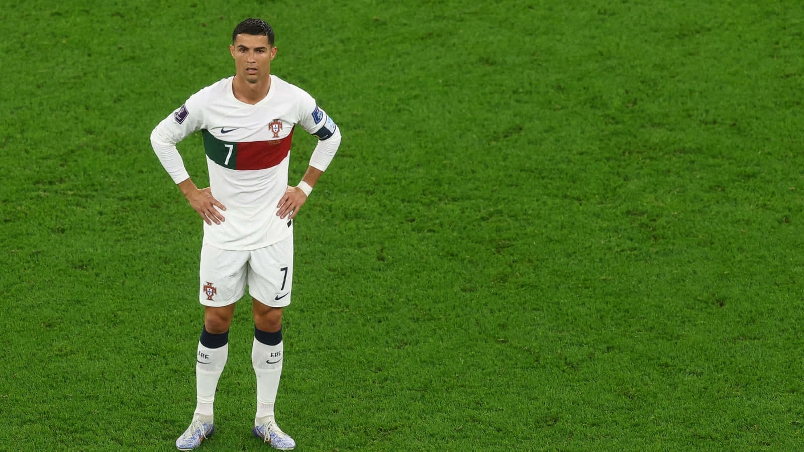 Beleef die Wêreld van Cristiano Ronaldo Muurpapier