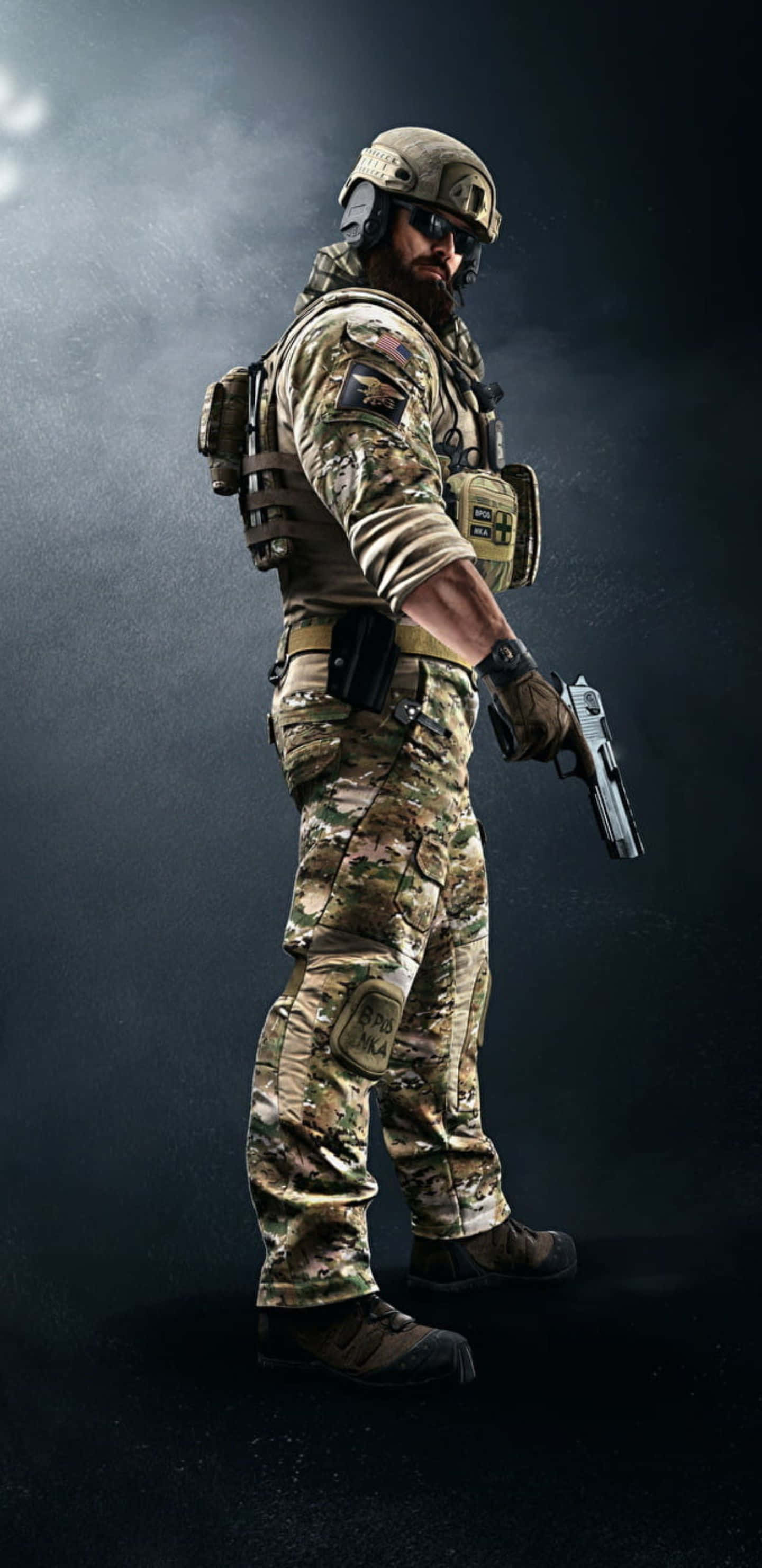 Beleef Rainbow Six Siege met die Pixel 3XL Muurpapier