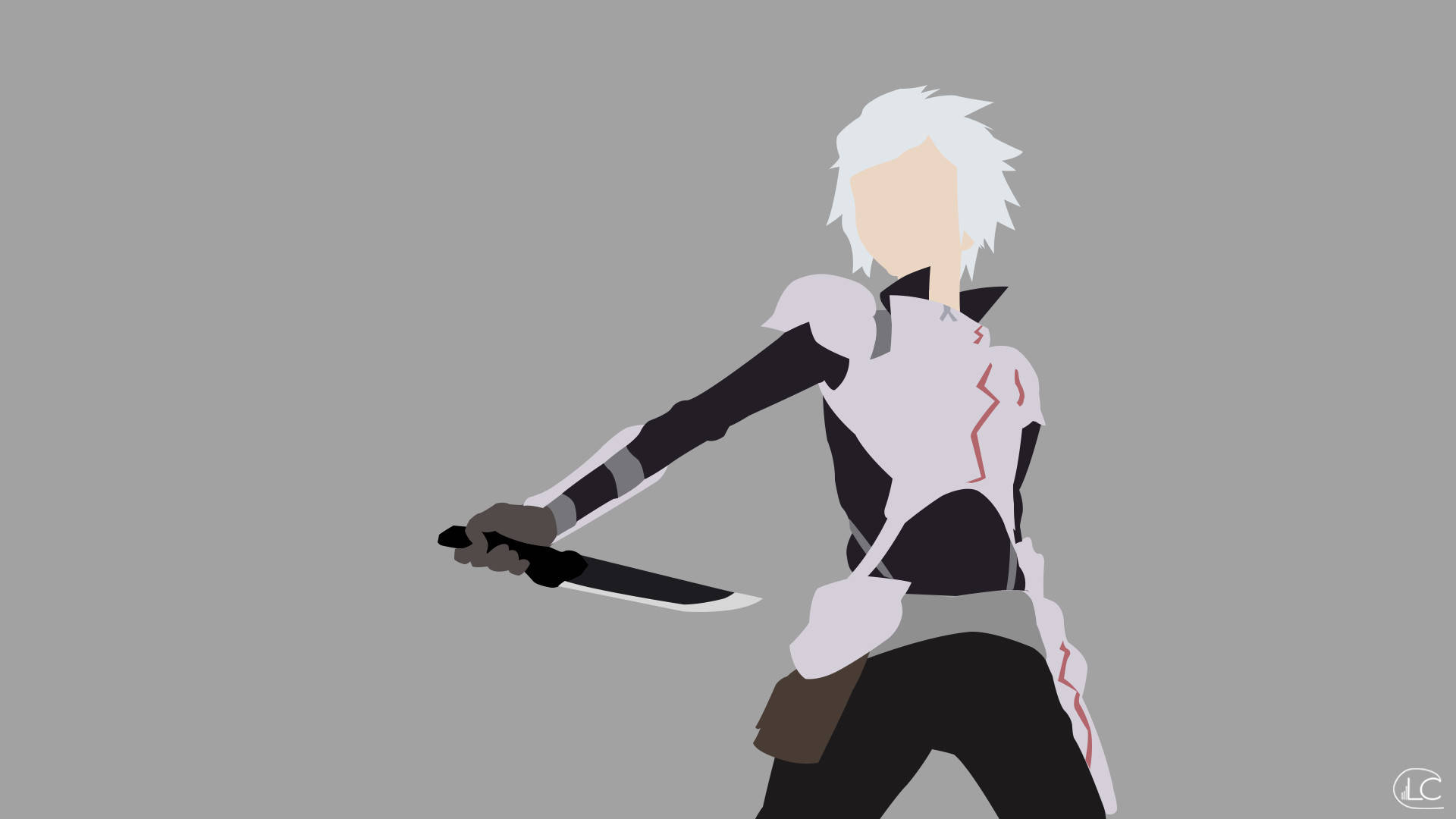 Bell Cranel Minimalistiese Anime Muurpapier