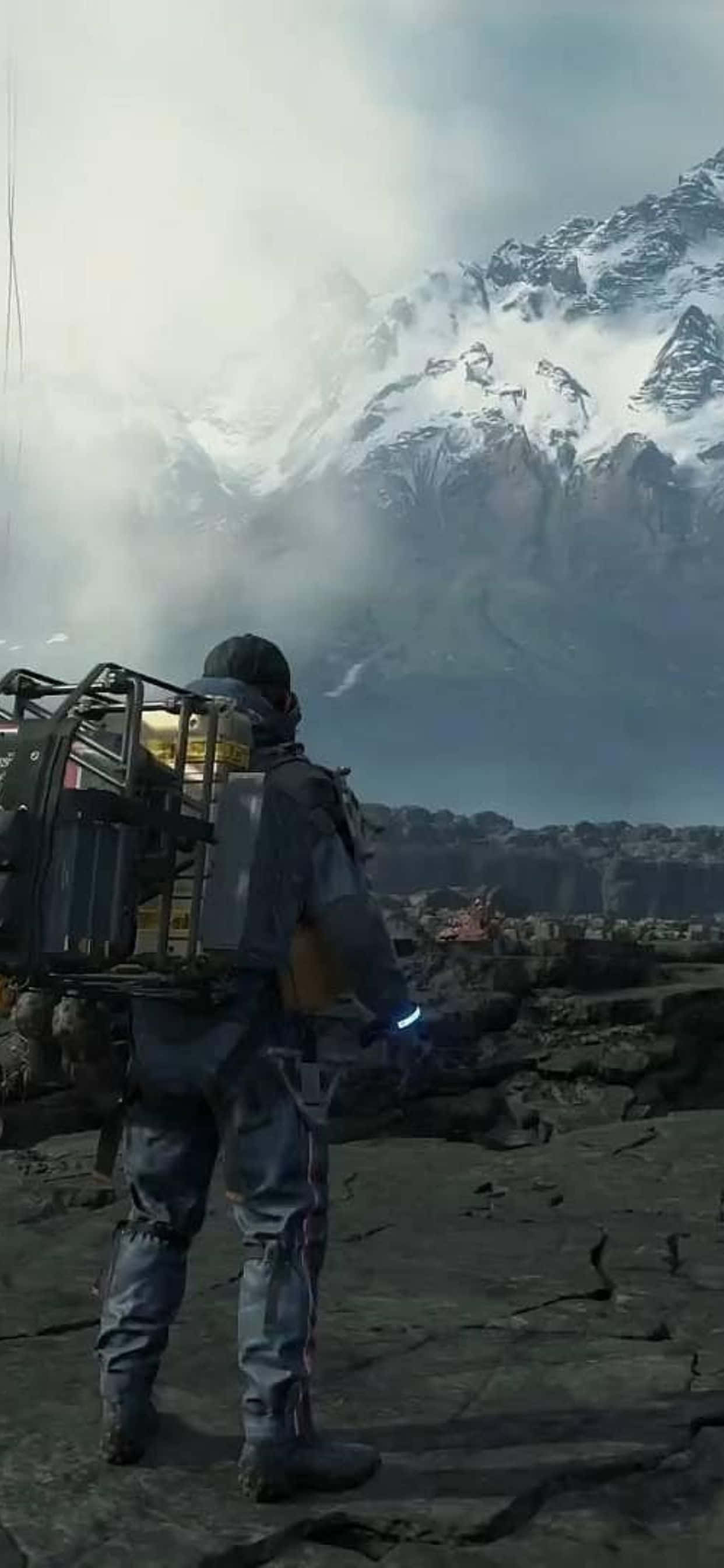 Benut die krag van die iPhone Xs Max vir 'n revolusionêre ervaring met Death Stranding Muurpapier