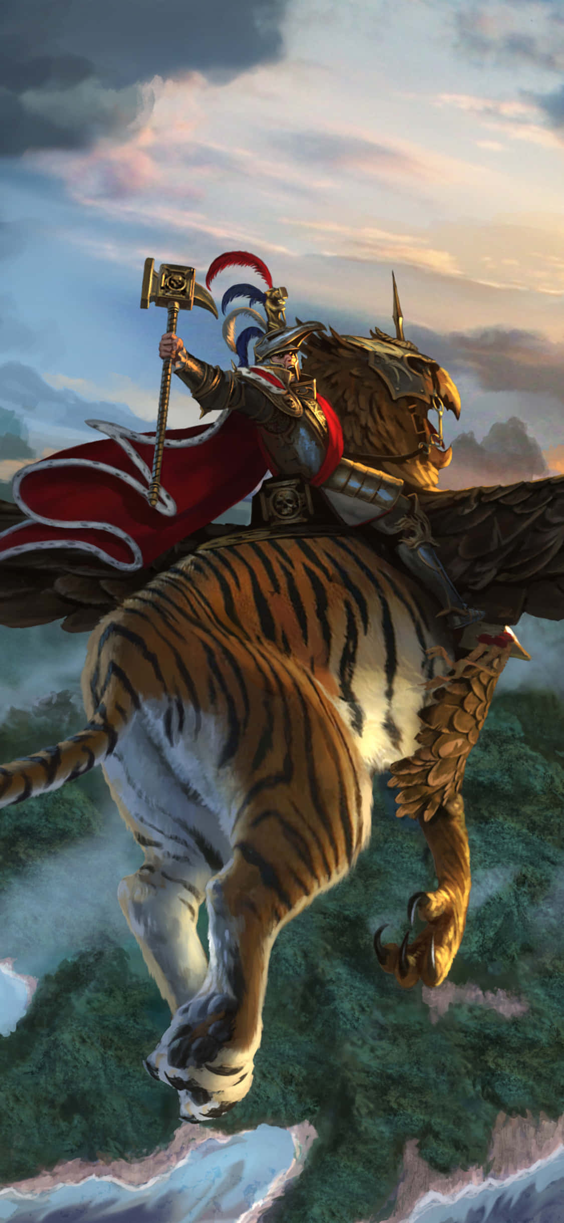 Berei voor vir Oorlog met iPhone X Total War Warhammer Muurpapier