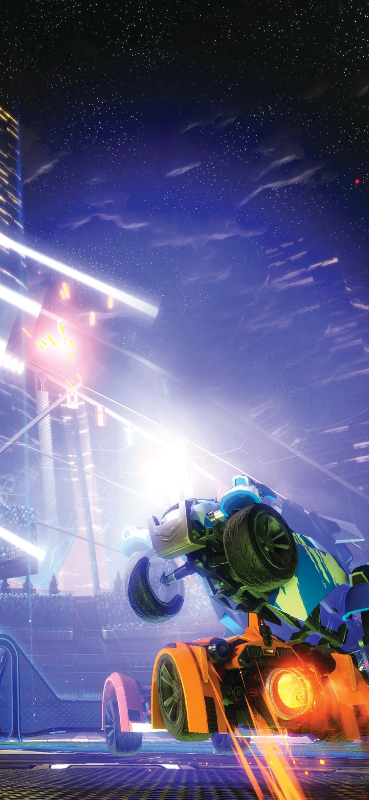 Bereik nuwe hoogtes met iPhone Xs Max en Rocket League Muurpapier