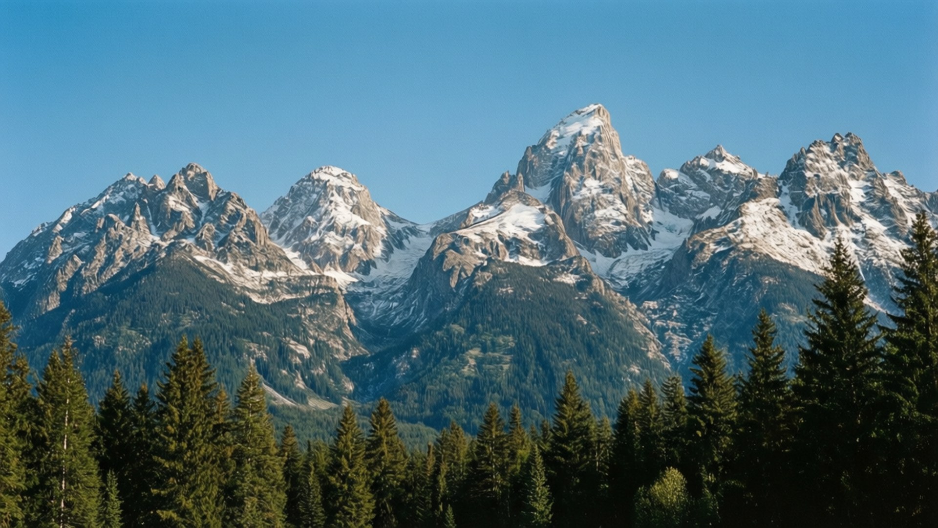 Berg Majesteit Muurpapier