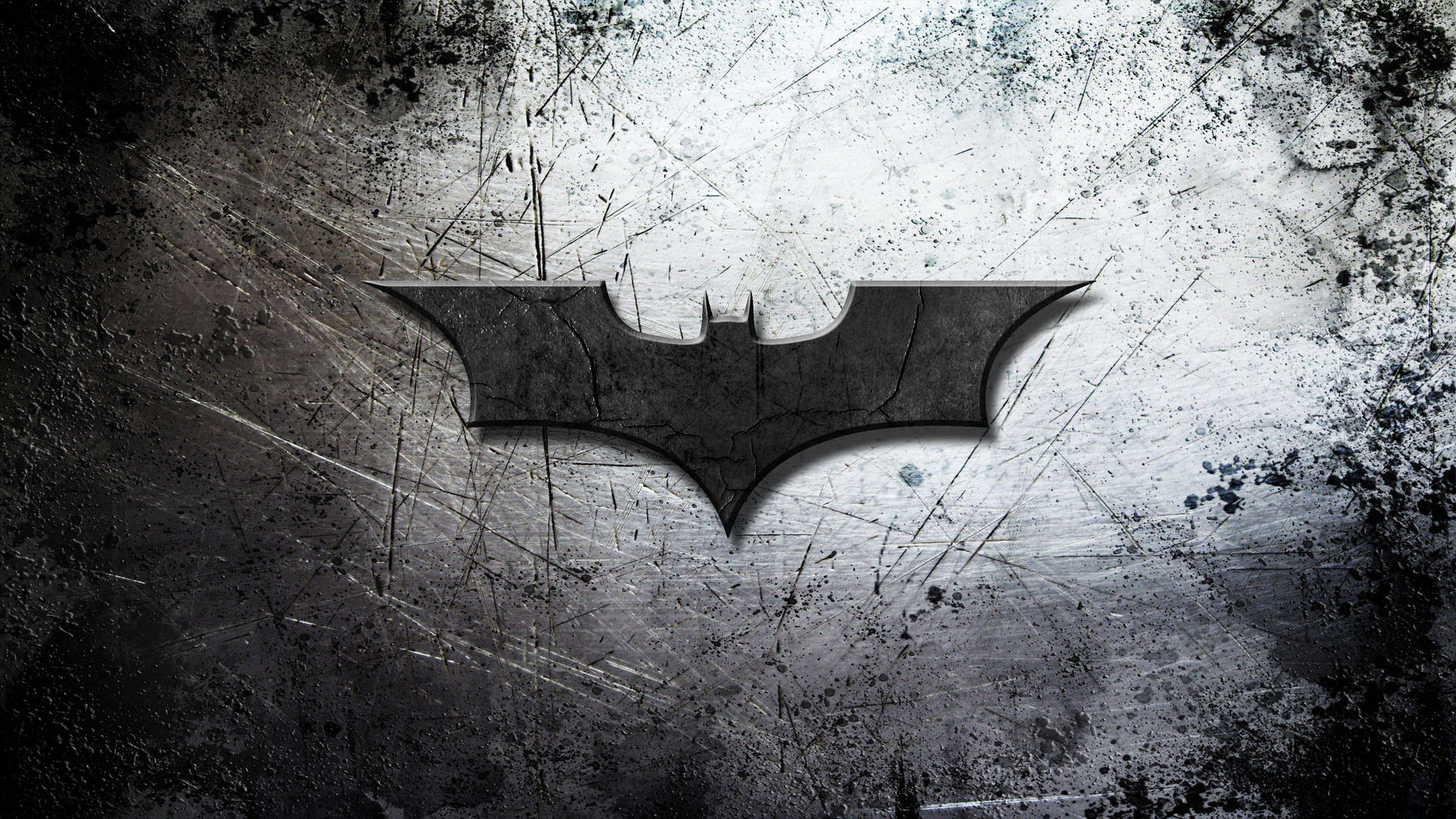 Beskadigde Batman logo agtergrond