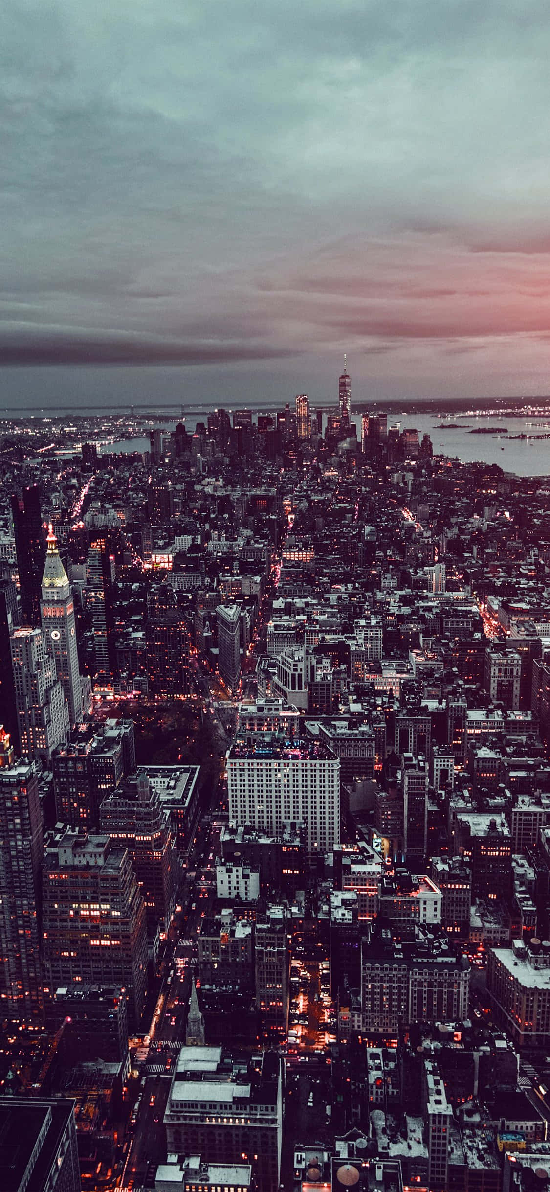 "Besoek die Big Apple met New York se ikoniese iPhone X" Muurpapier