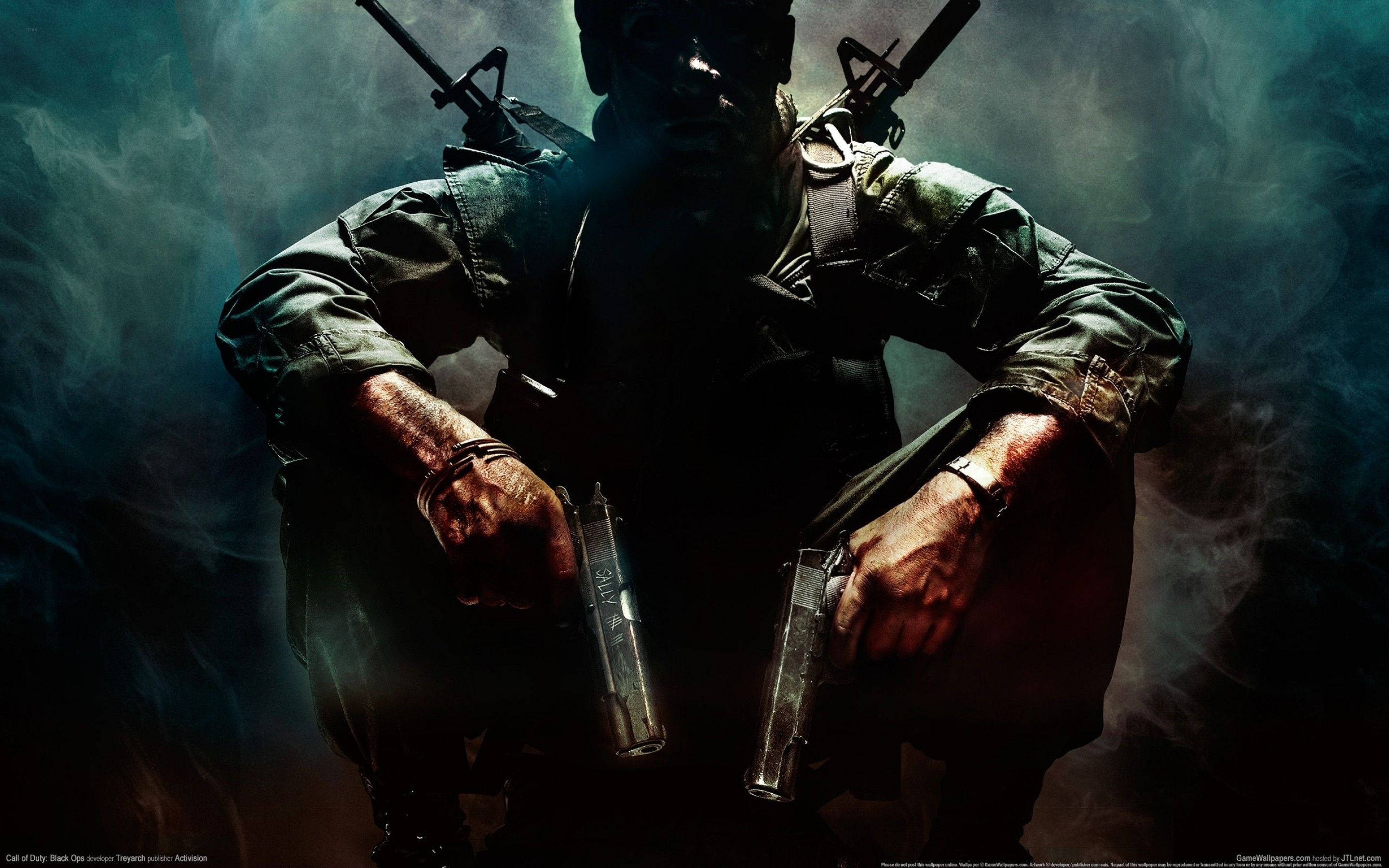 Beste 3D-speletjie-COD: Black Ops Muurpapier