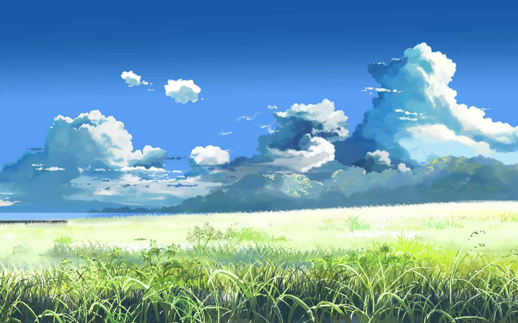 Betowerende Anime-Wonderland Muurpapier