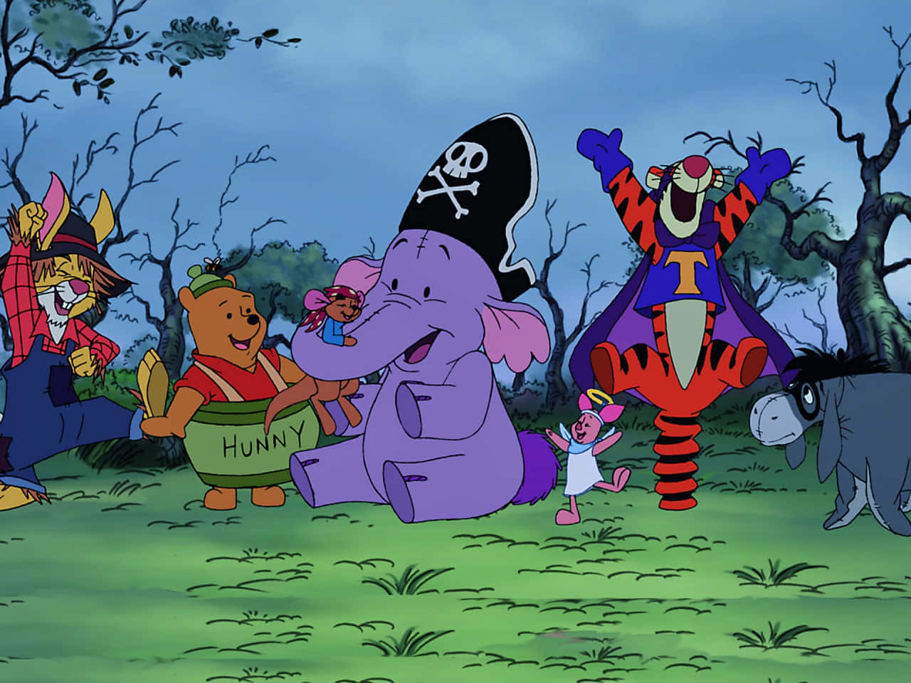 Betowerende Disney Halloween Nag Muurpapier