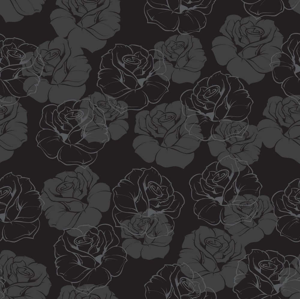 Betowerende Donker Blomme-agtergrond Muurpapier