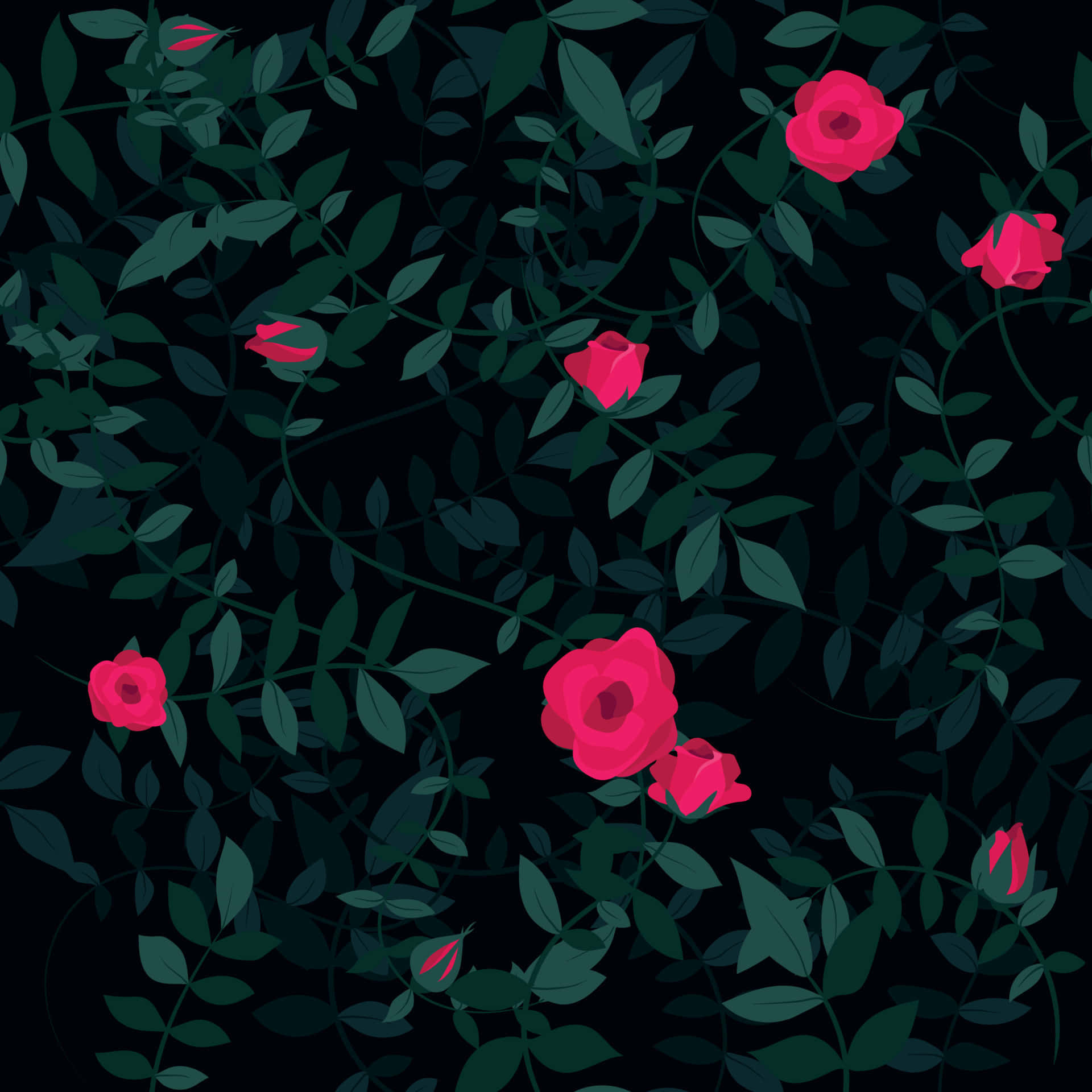Betowerende Donker Blomme-agtergrond Muurpapier