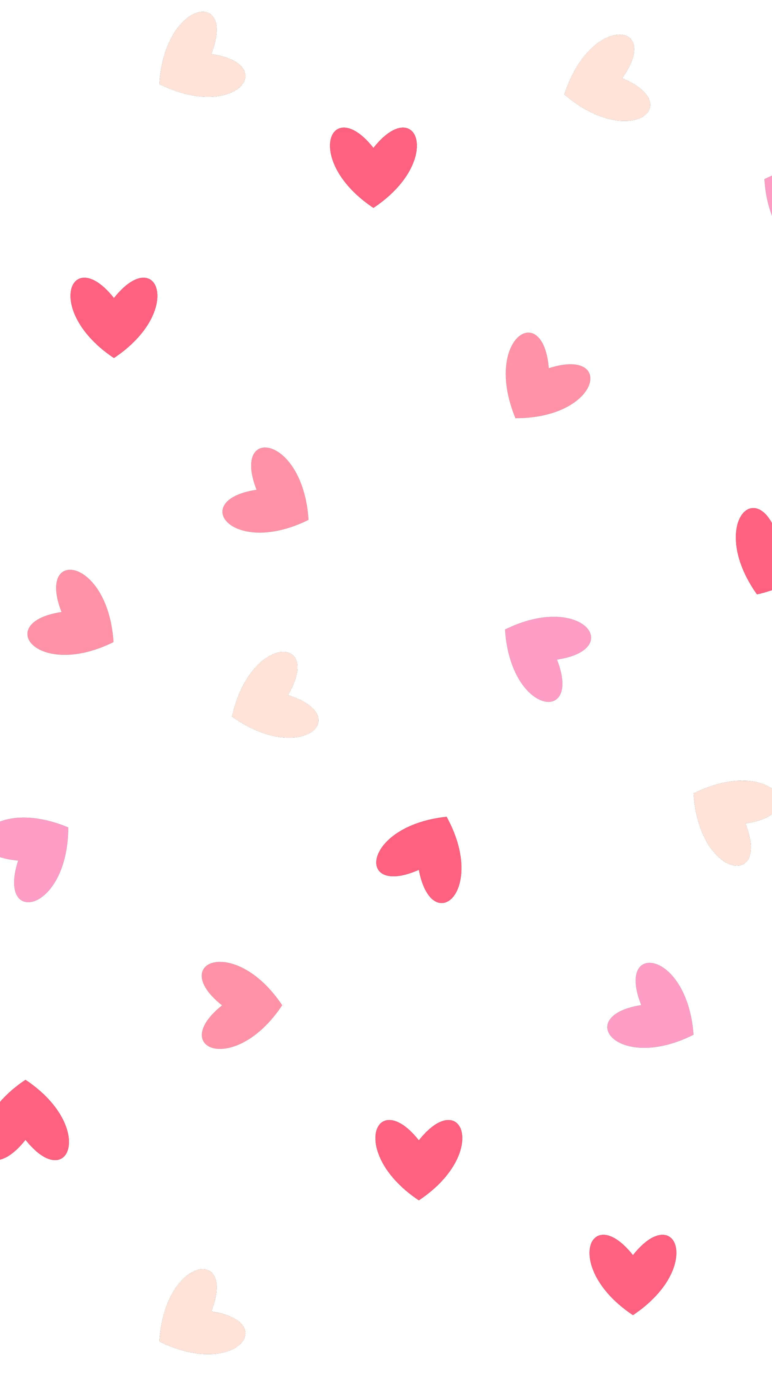 Betowerende Hartjies Valentynsdag Agtergrond Muurpapier