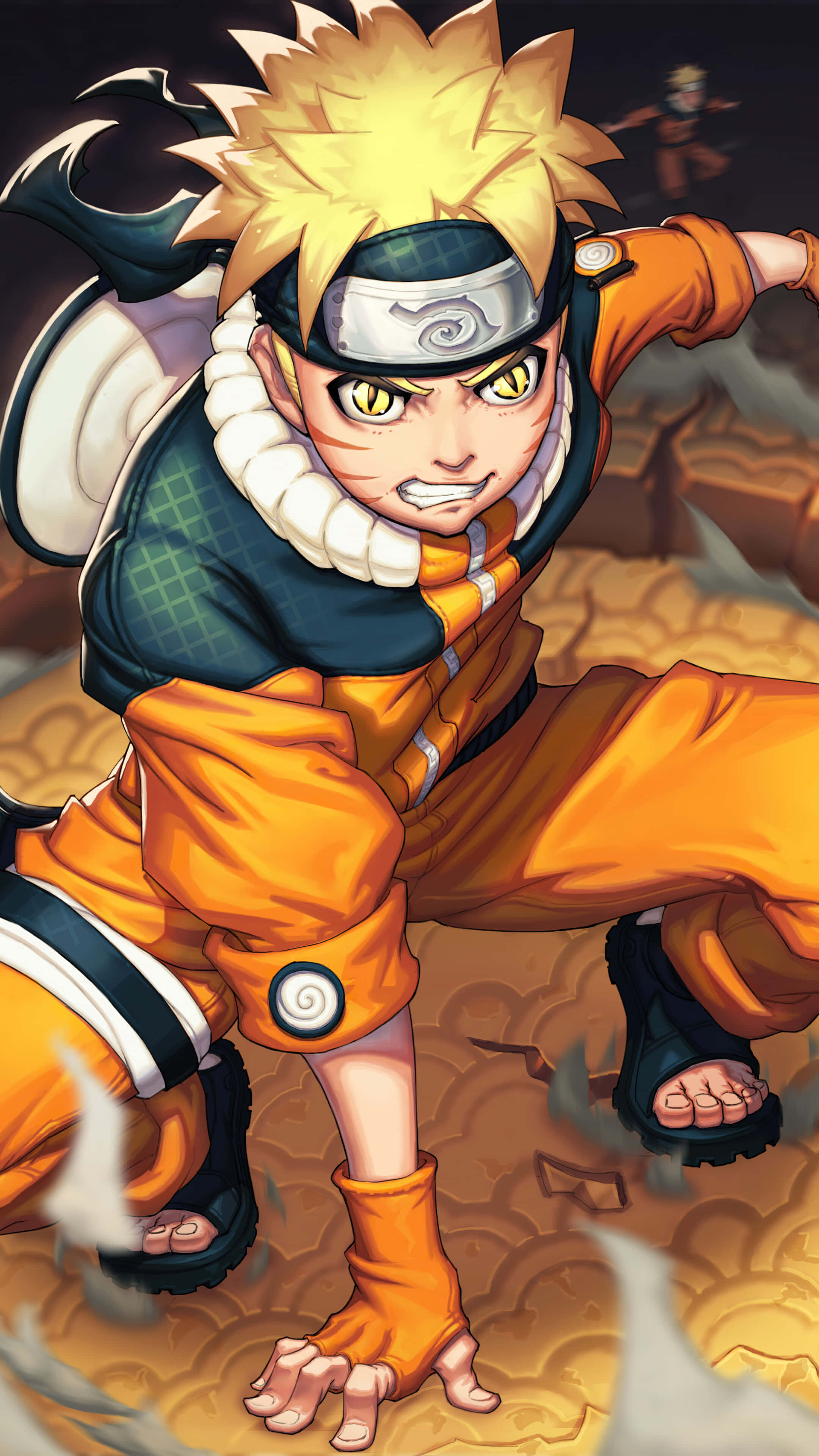 Betowerende Naruto Foonagtergrond Muurpapier