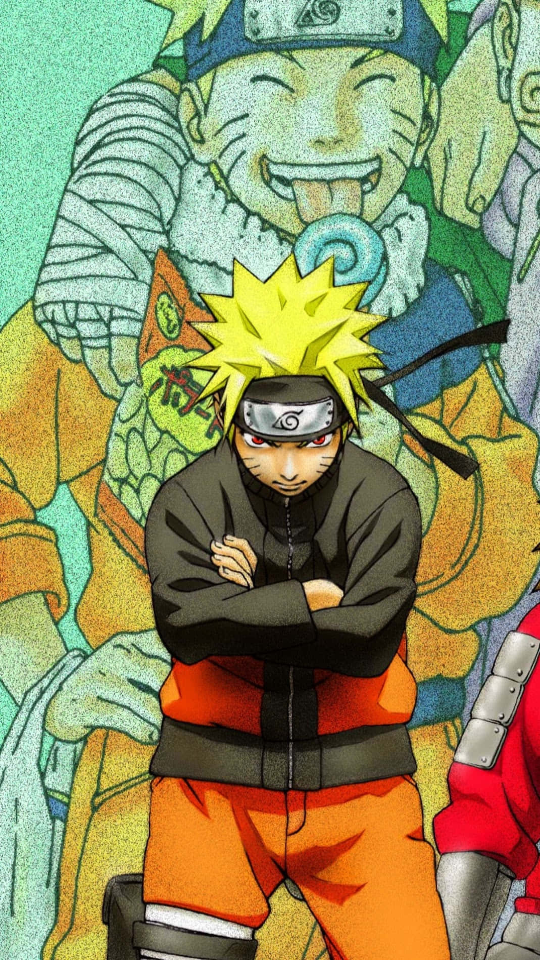 Betowerende Naruto-foonagtergrond Muurpapier