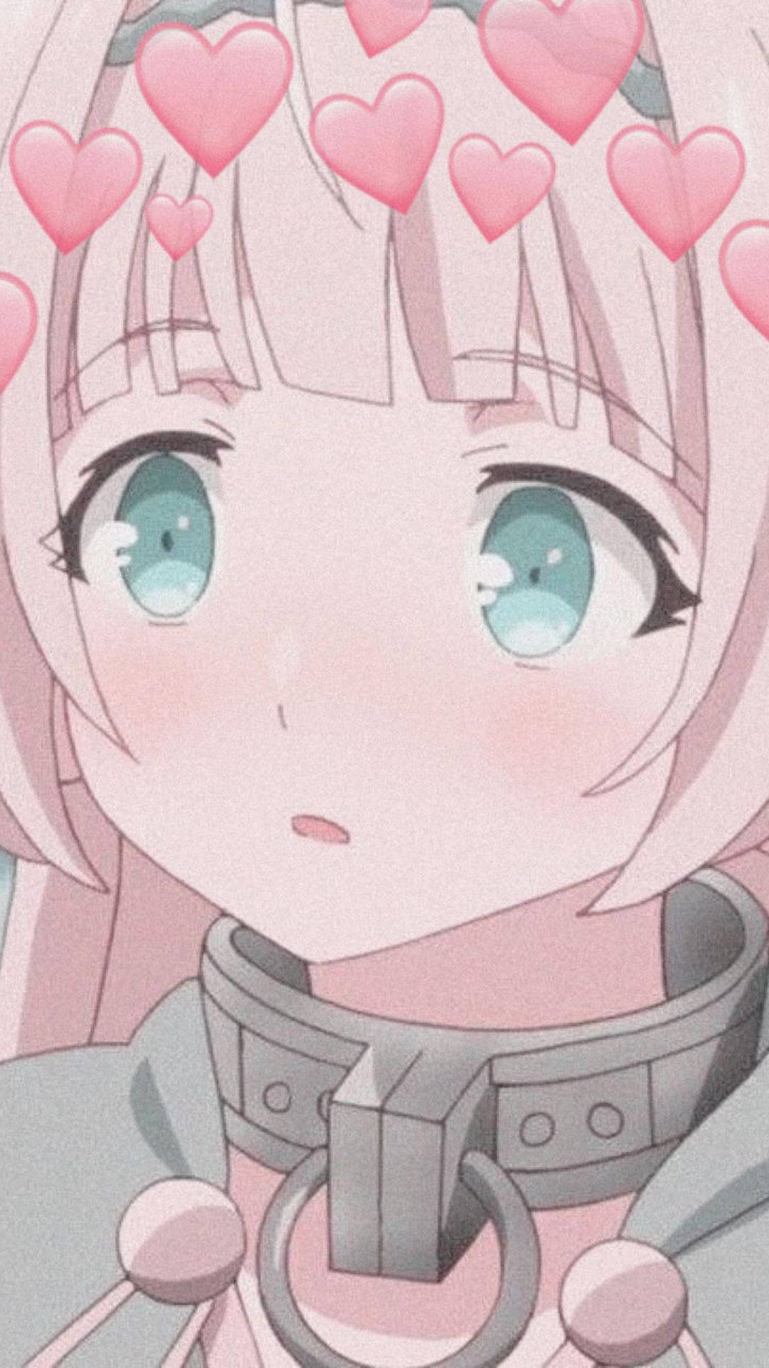 Betowerende Oulike Anime Profielfoto met 'n Gekettingde Meisie Muurpapier