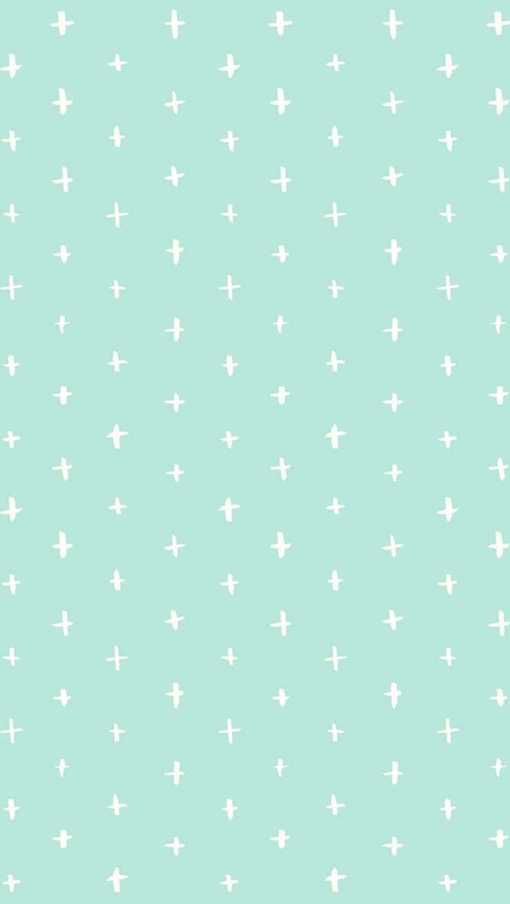 Betowerende Pastelgroen Agtergrond Muurpapier