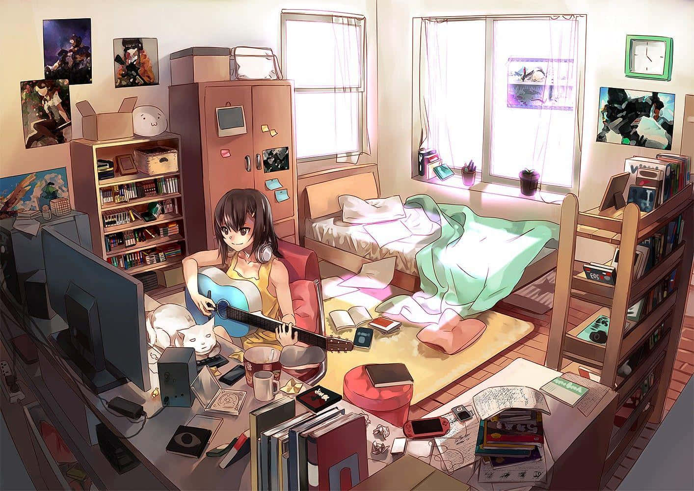 Betree die Anime Kamer vir jou Ultieme Anime Ervaring Muurpapier