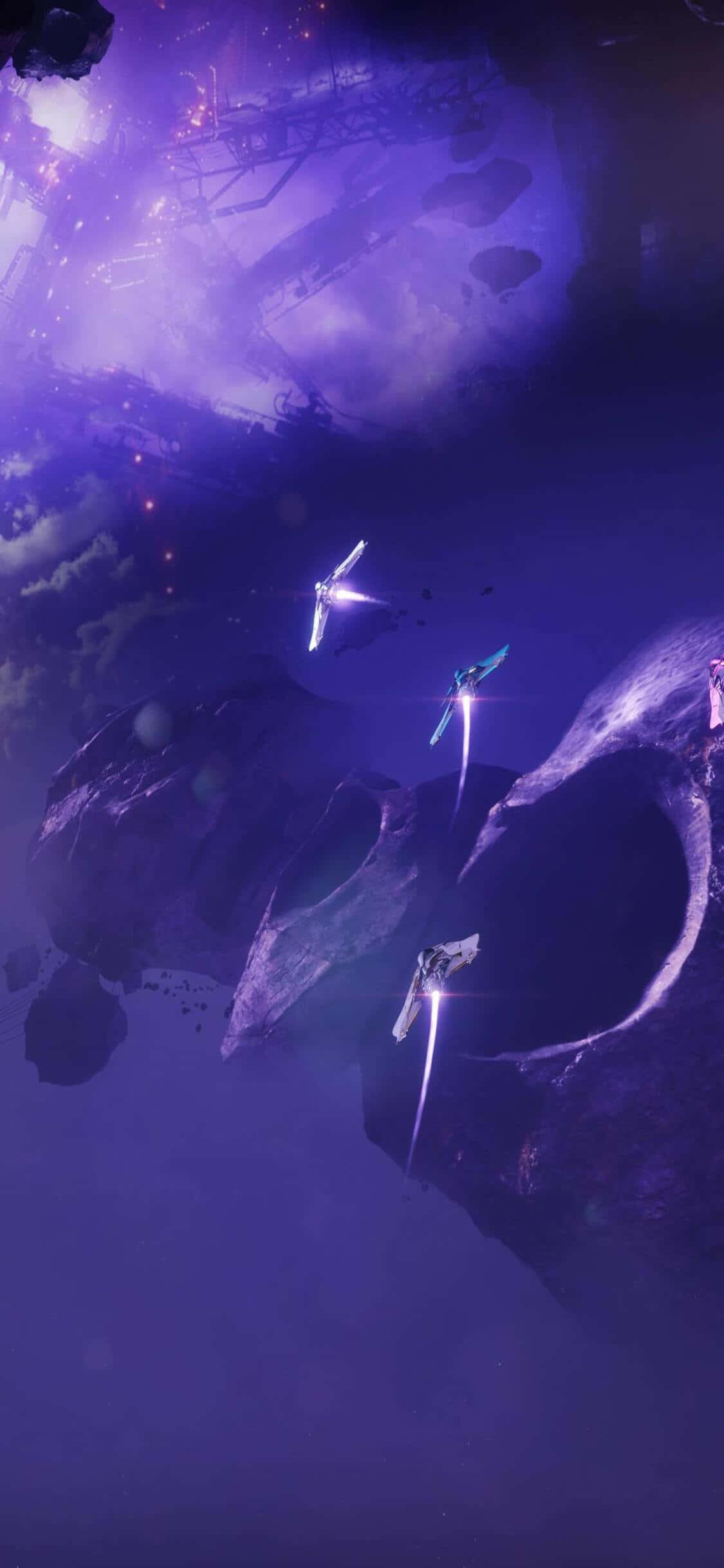 Betree die wêreld van Destiny 2 met die nuwe iPhone Xs Muurpapier