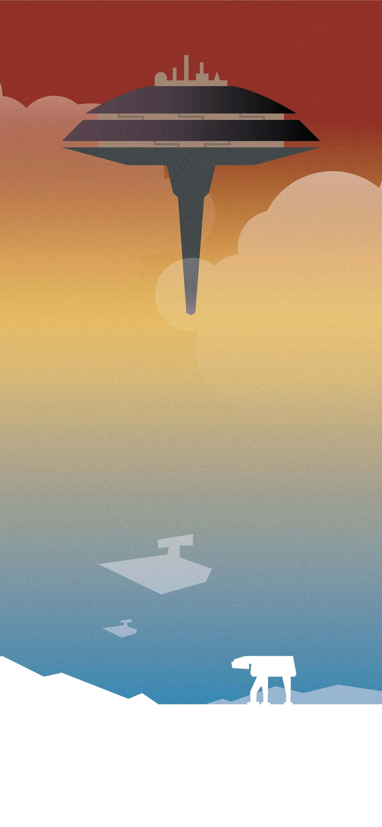 Betree die Wolke van Bespin vir 'n Majestueuse Uitsig Muurpapier