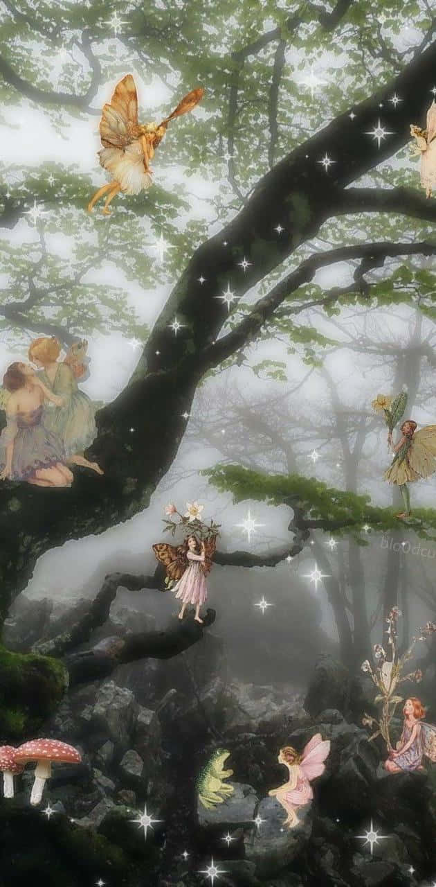 Betree 'n magiese wêreld van Feeëstetika. Muurpapier