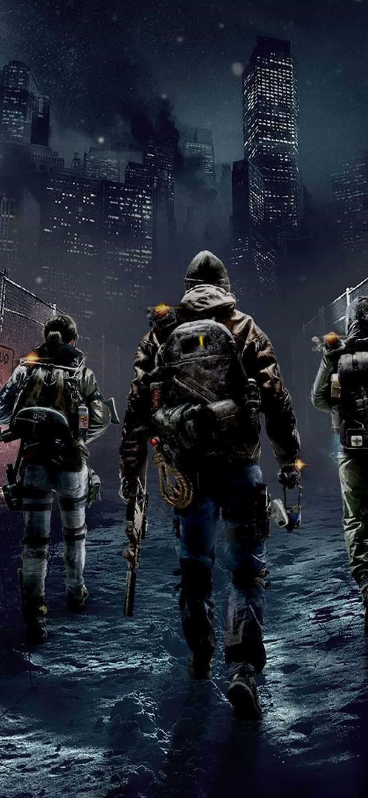 Beveg Vyande met Styl met die iPhone Xs Max The Division Muurpapier