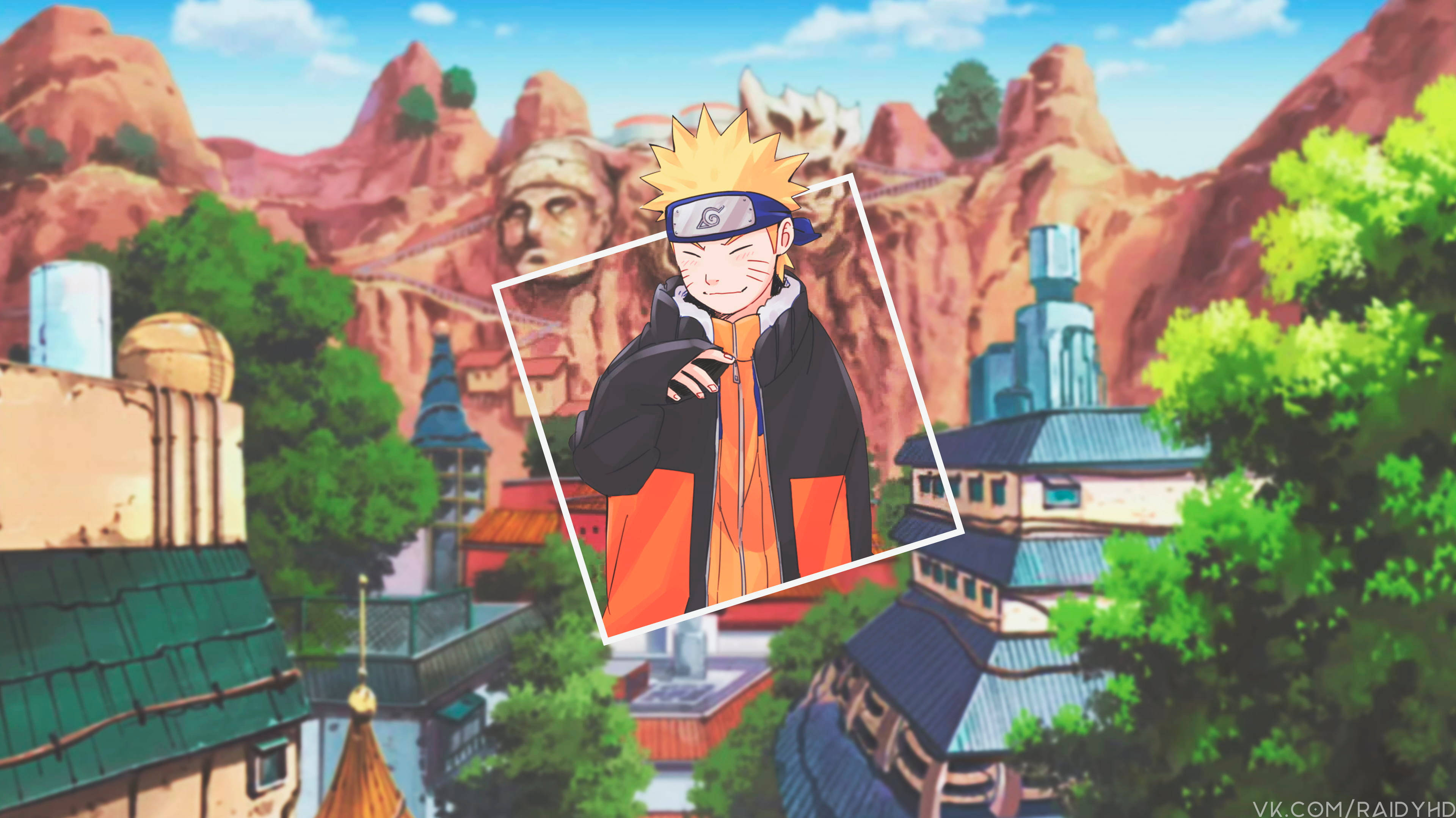 Bewegende Naruto Japannese Huise Muurpapier