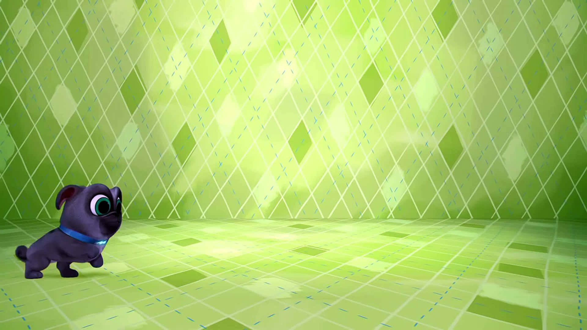 Bingo in die groen kamer Puppy Dog Pals Muurpapier