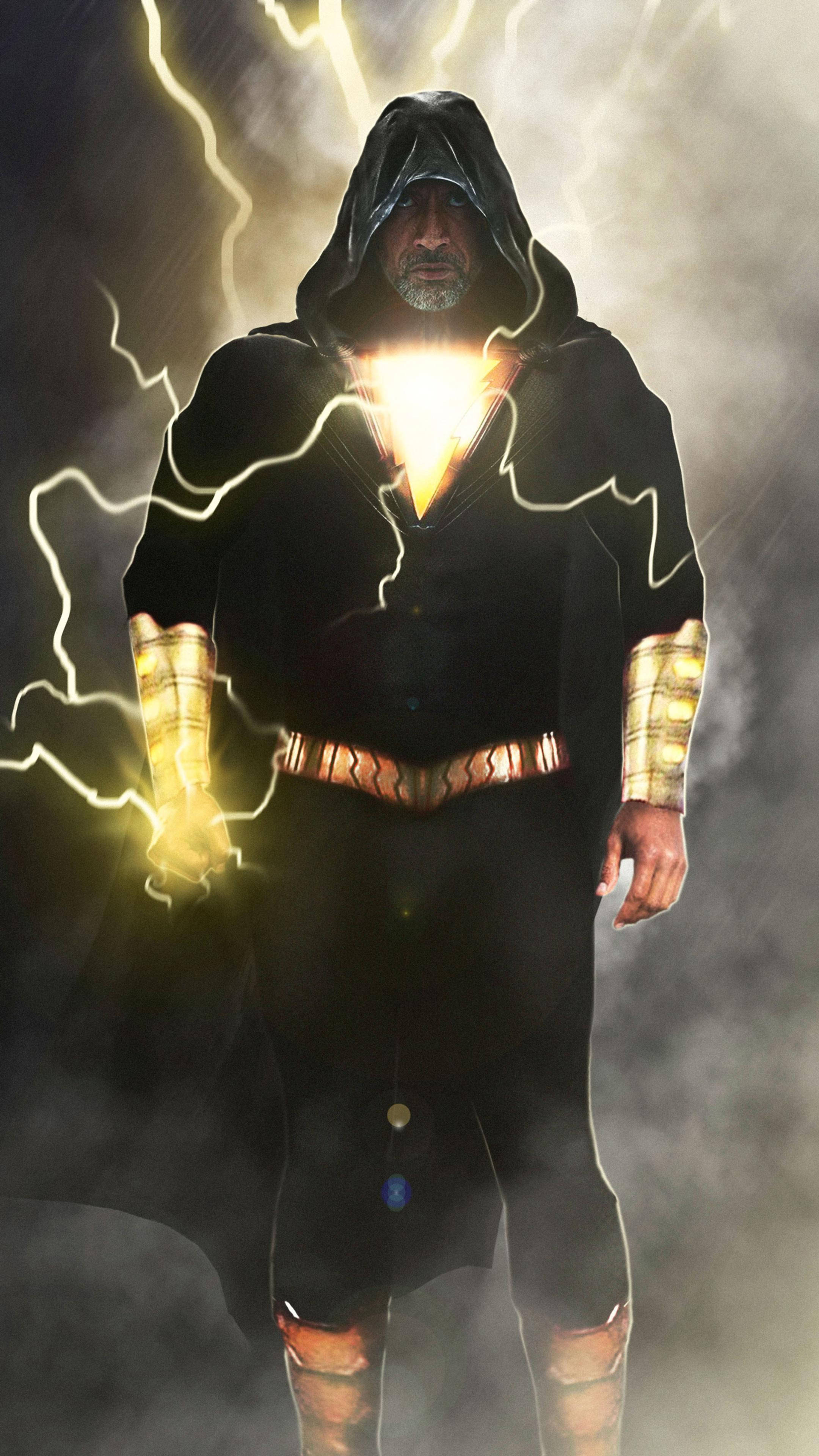Black Adam Vermomming Muurpapier