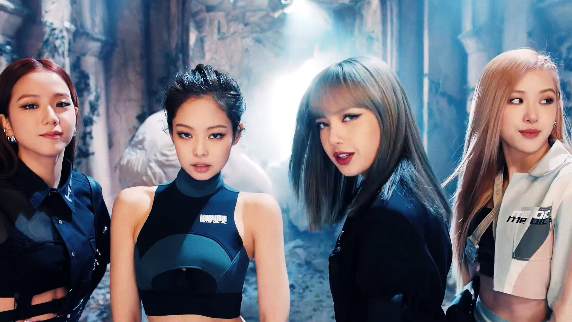 Blackpink In Rokerige Omgewing-agtergrond