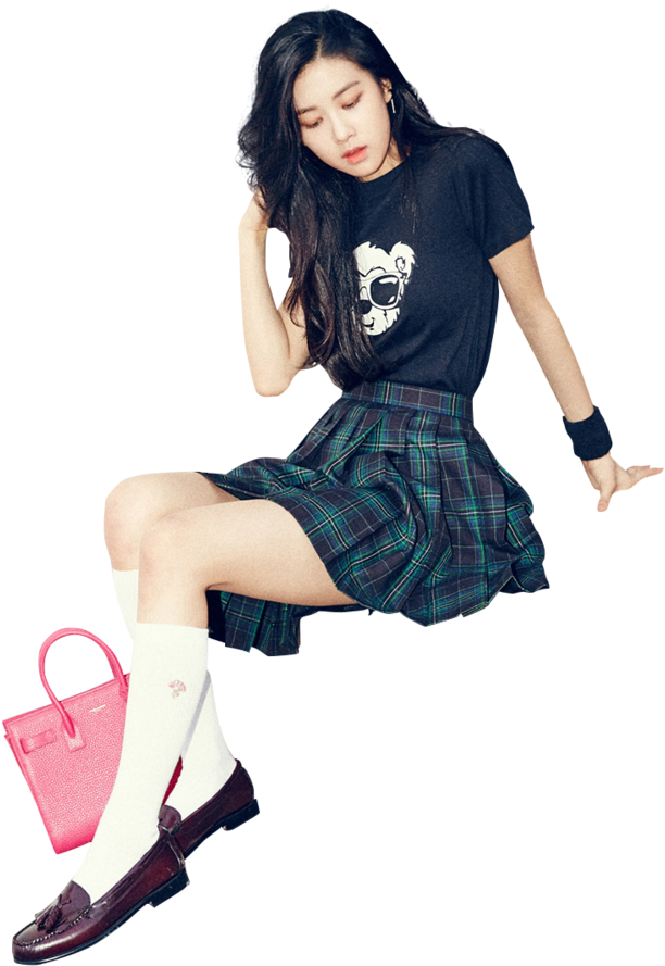 Blackpink Lid Mode Posisie Muurpapier