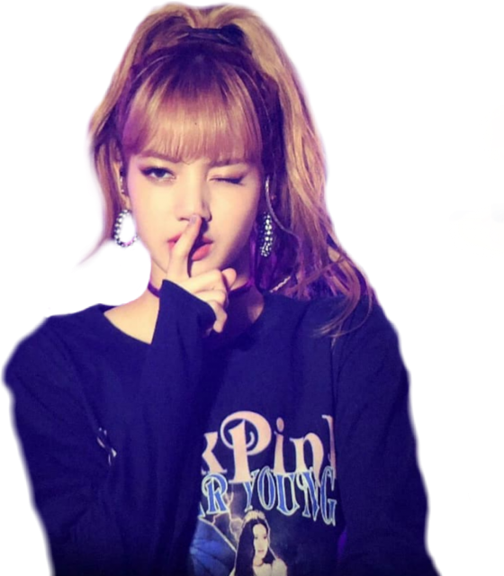 Blackpink-lid wat 'Shh'-gebaar Maak Muurpapier
