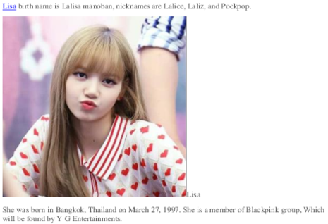 Blackpink Lisa Hartdruk-hemp Muurpapier