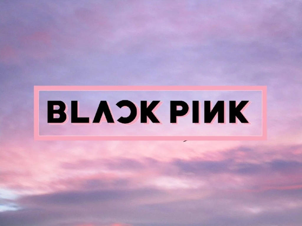 Blackpink Logo Pastel Lug Muurpapier
