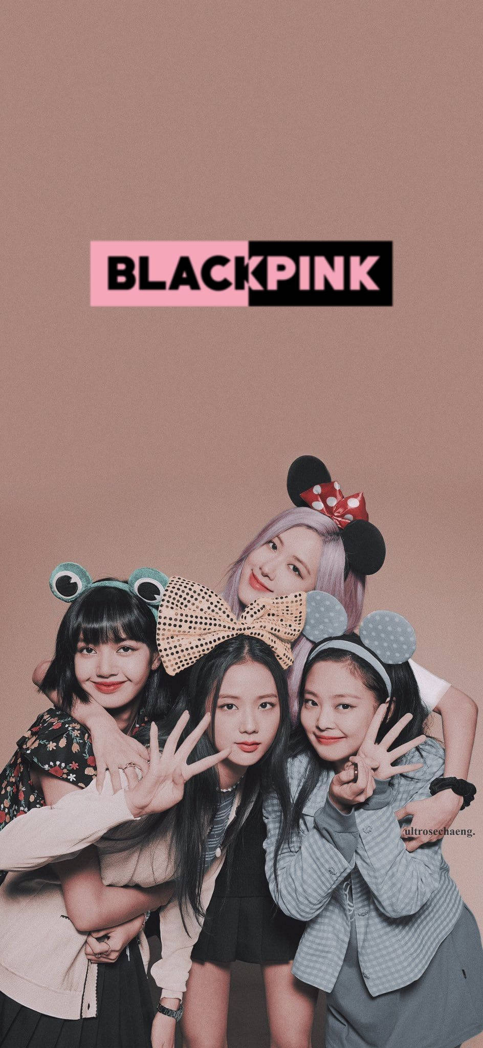 Blackpink Oulike Koptooistuk Muurpapier