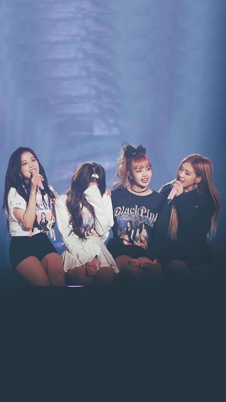 Blackpink Oulike Verhoog Kiekie Muurpapier